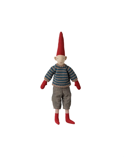 Maileg - Pixy Wichtel Gr. 2 Junge - Gestreifter Strickpullover